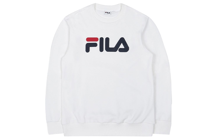 

Fila Толстовка унисекс, белые, с круглым вырезом, средней толщины, стандартного размера