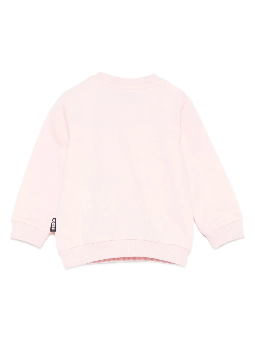Толстовка с вышивкой Teddy Bear Moschino Kids, розовый — фото 2