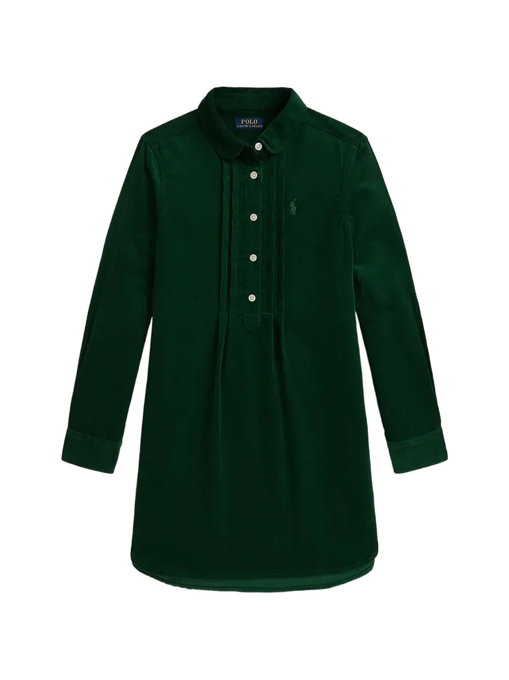 

Платье с вышитым логотипом Polo Ralph Lauren Kids, зеленый