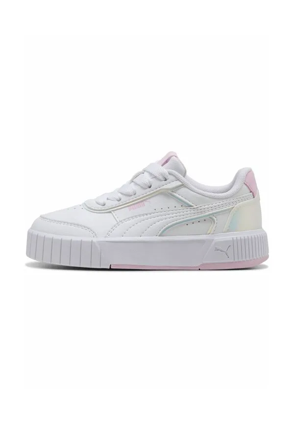 Карина миа голографические кроссовки детские туфли Puma, Whit/Pearl Pink