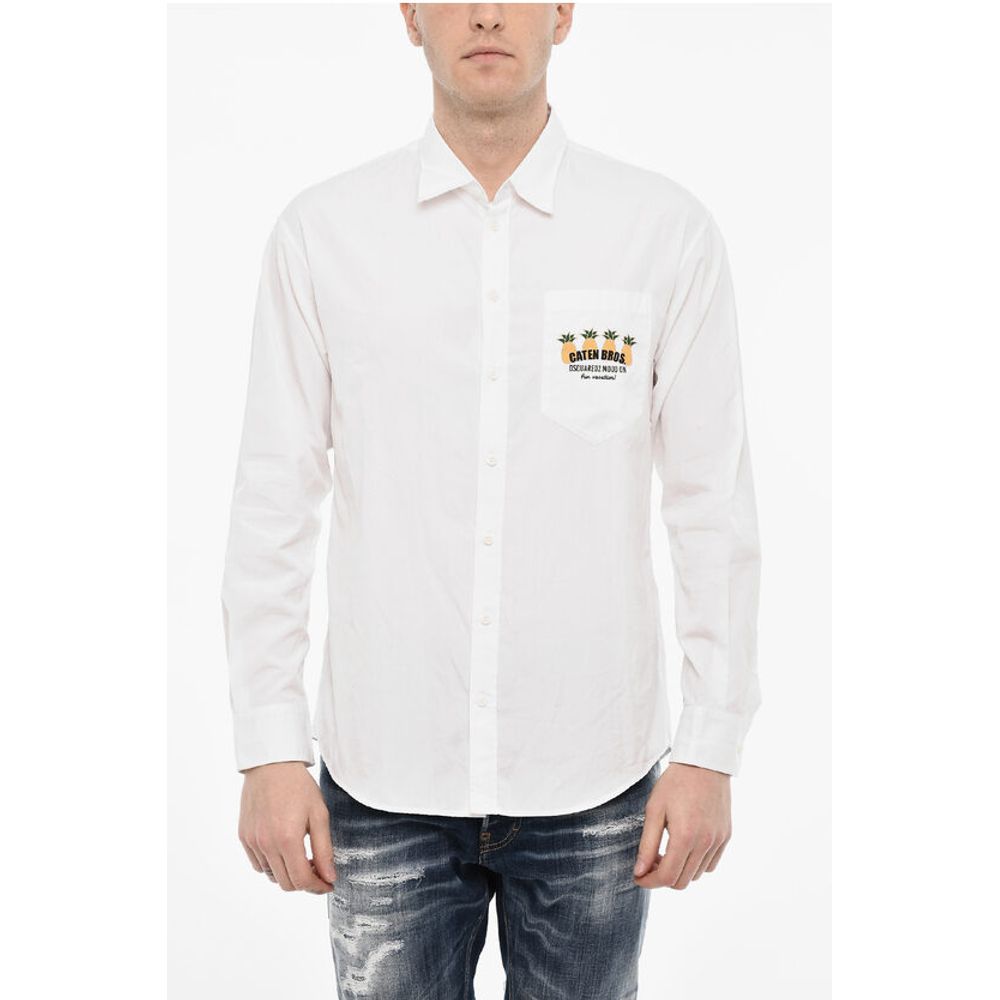 

Белая хлопковая рубашка Dsquared2, White