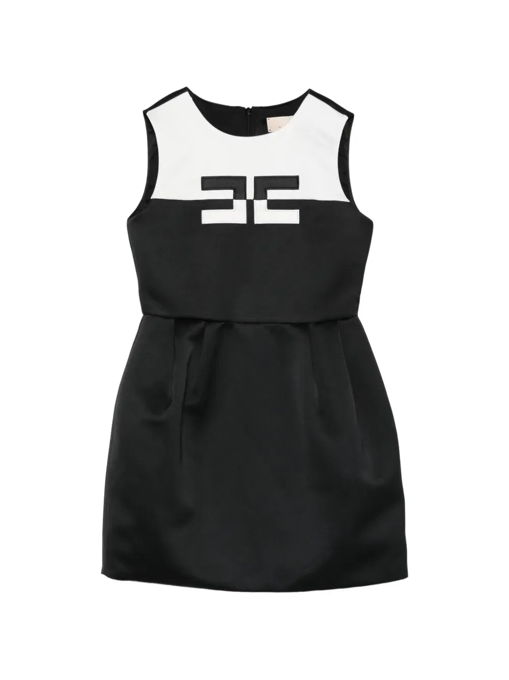 Платье с логотипом Elisabetta Franchi La Mia Bambina, черный