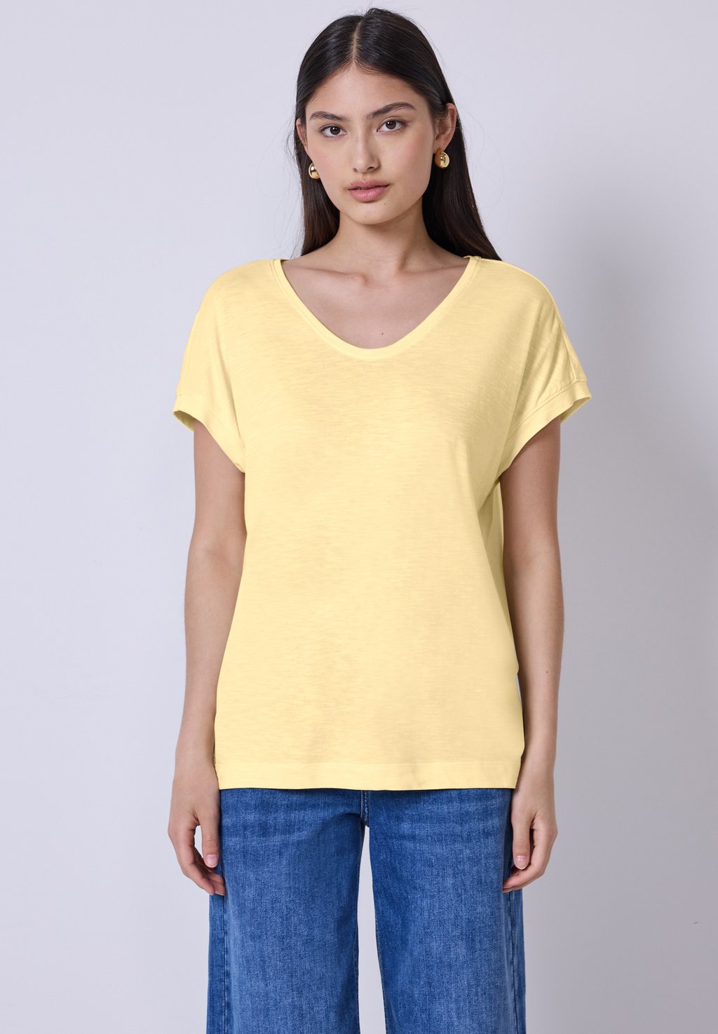

Базовая футболка V-NECK Street One Studio, желтый