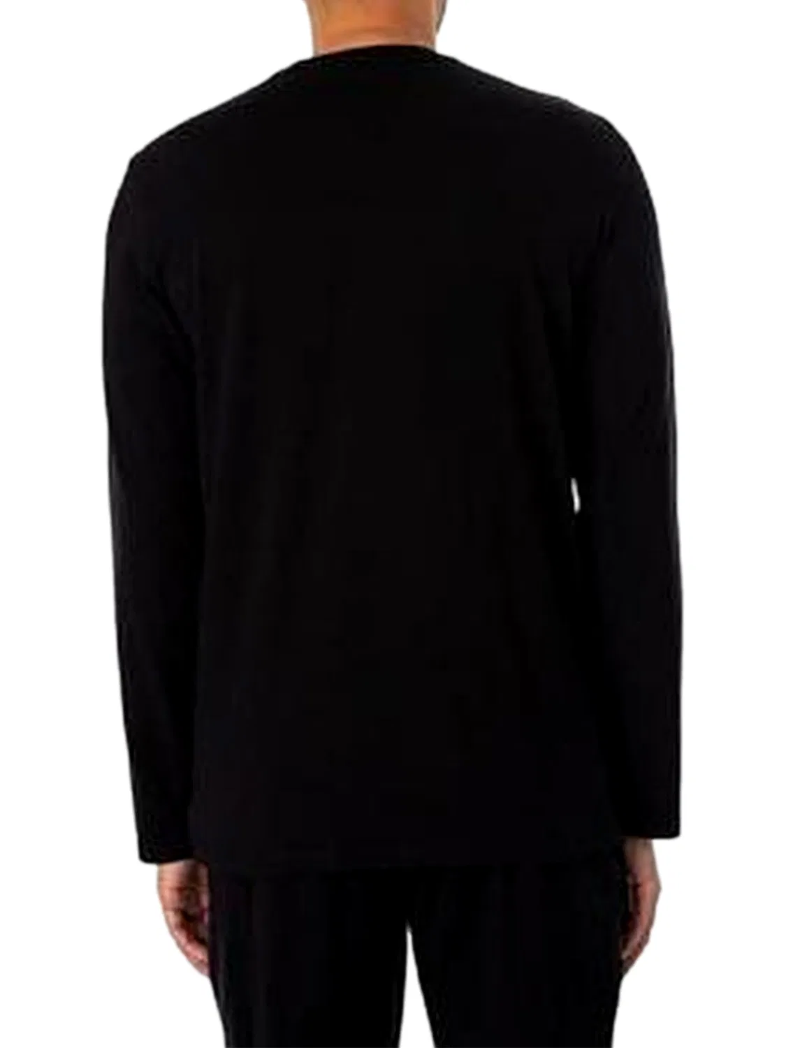 Длинная пижама Emporio Armani черного цвета — фото 3