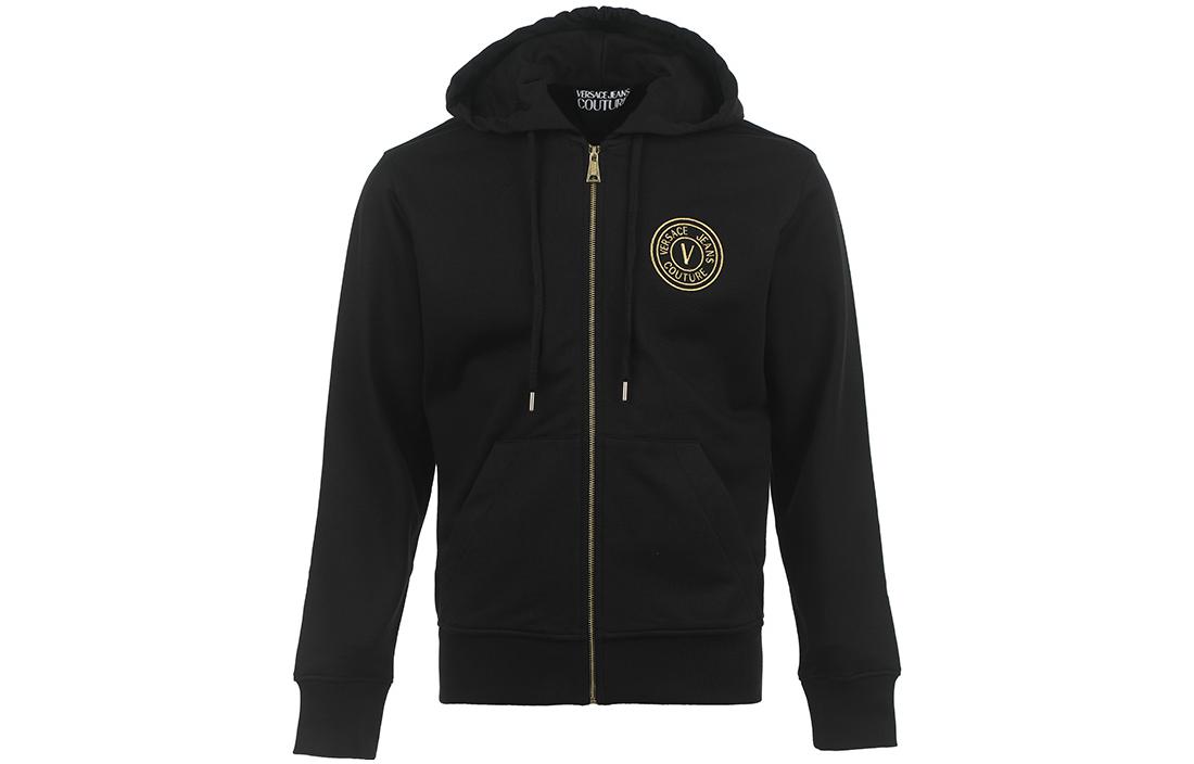 

Толстовка Versace с молнией и кулиской VERSACE JEANS COUTURE, черный