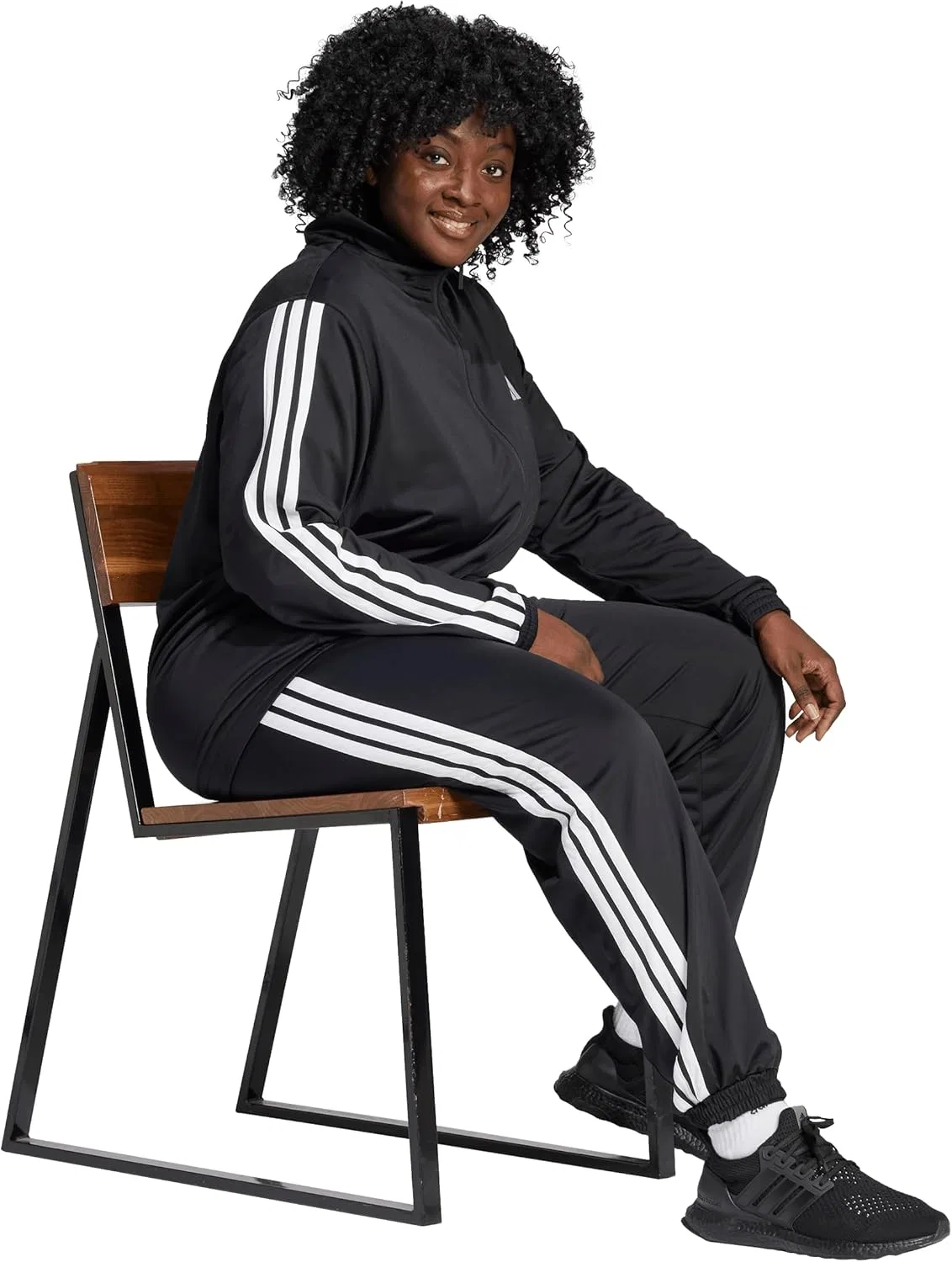 Женская куртка adidas, Black/White — фото 2