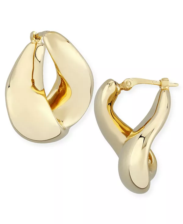 

Серьги-Кольца Bypass из 14-каратного золота Macy'S, gold