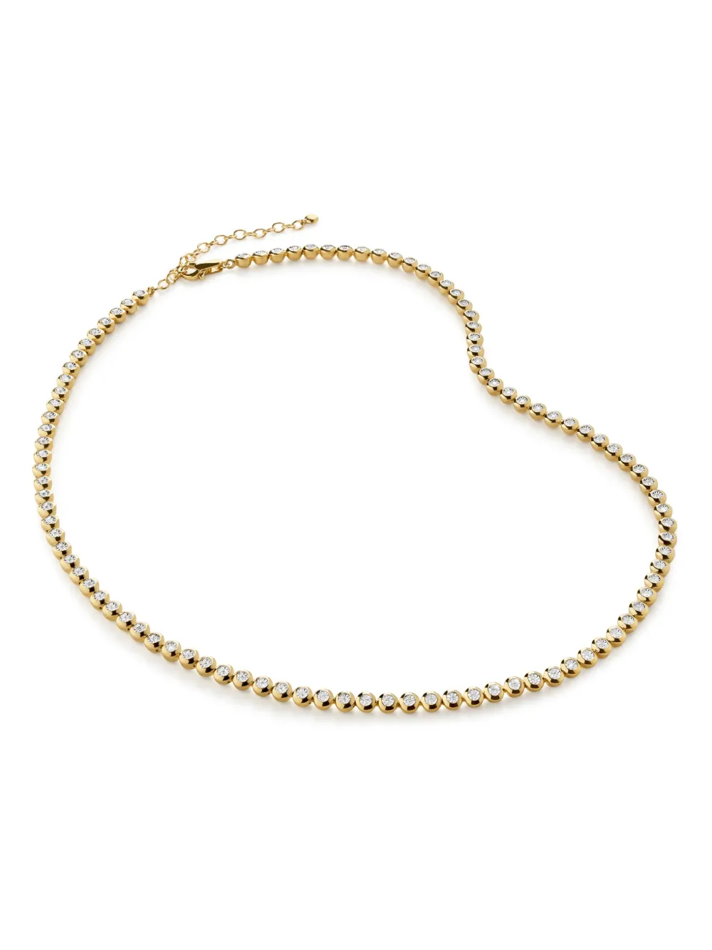 

Колье Lab Grown Diamond Essential Tennis Monica Vinader, золотой