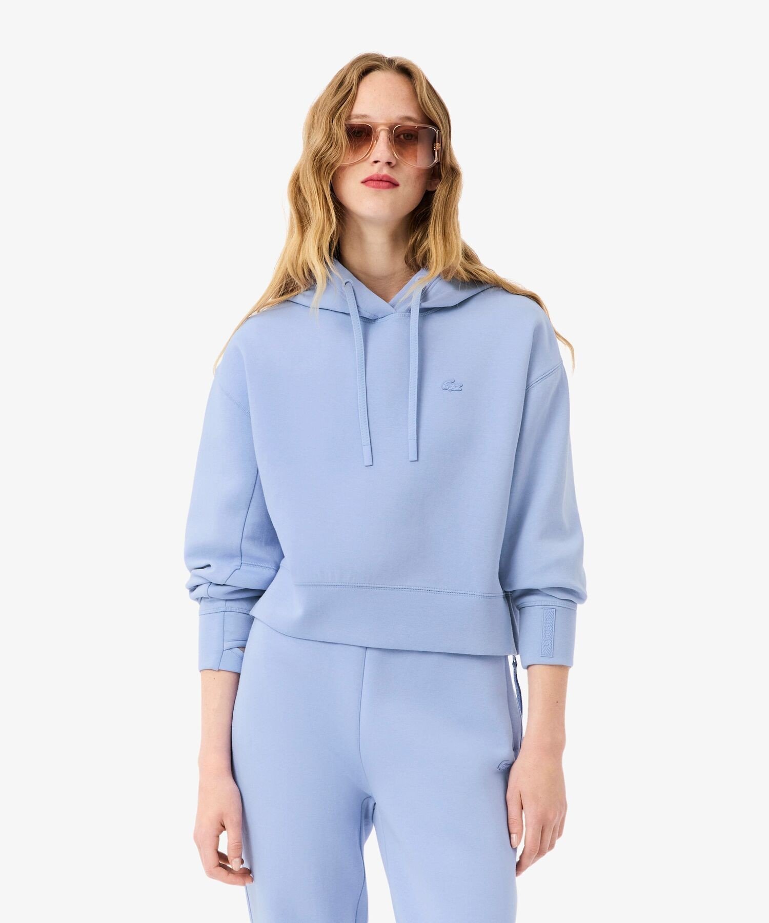 Толстовка LACOSTE Aqua, укороченная с капюшоном