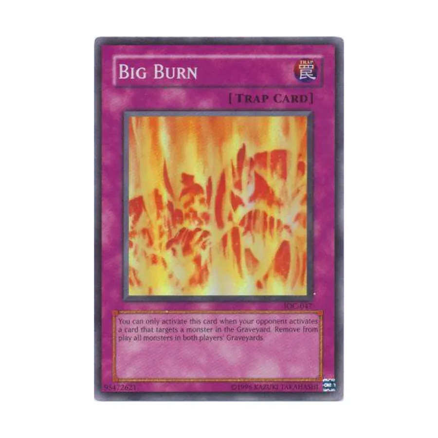 

CCG Большой ожог (обычный), Yu-Gi-Oh - Invasion of Chaos - Singles