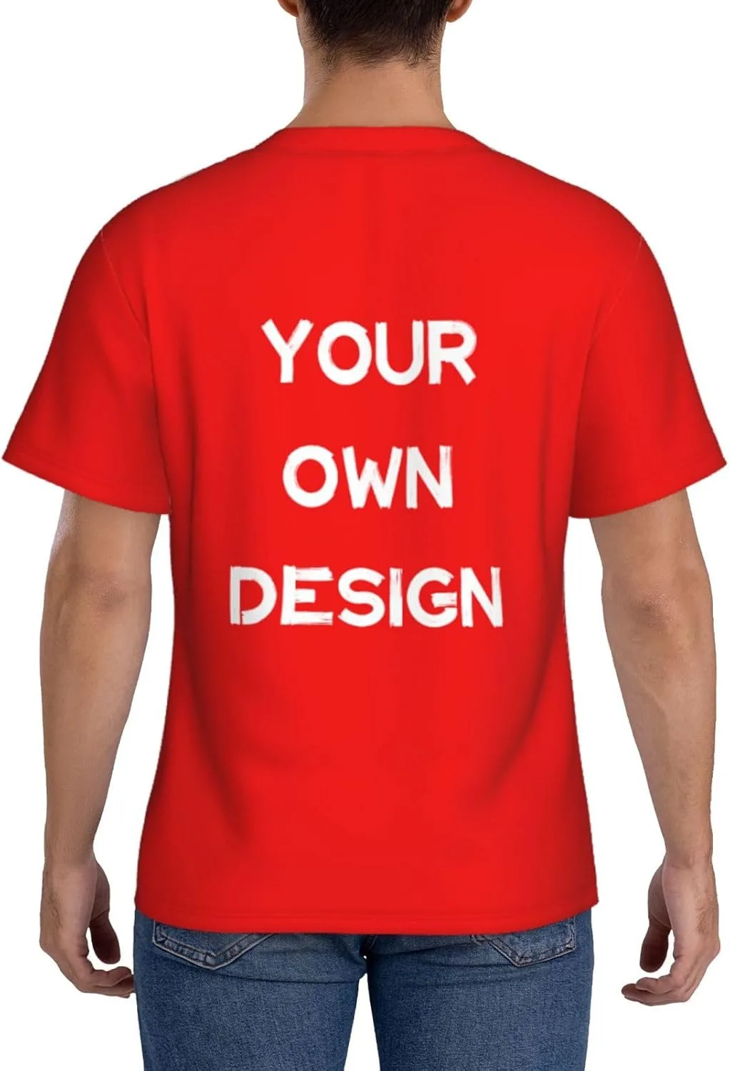 Футболка с принтом Custom Shirt с логотипом и текстом — фото 3