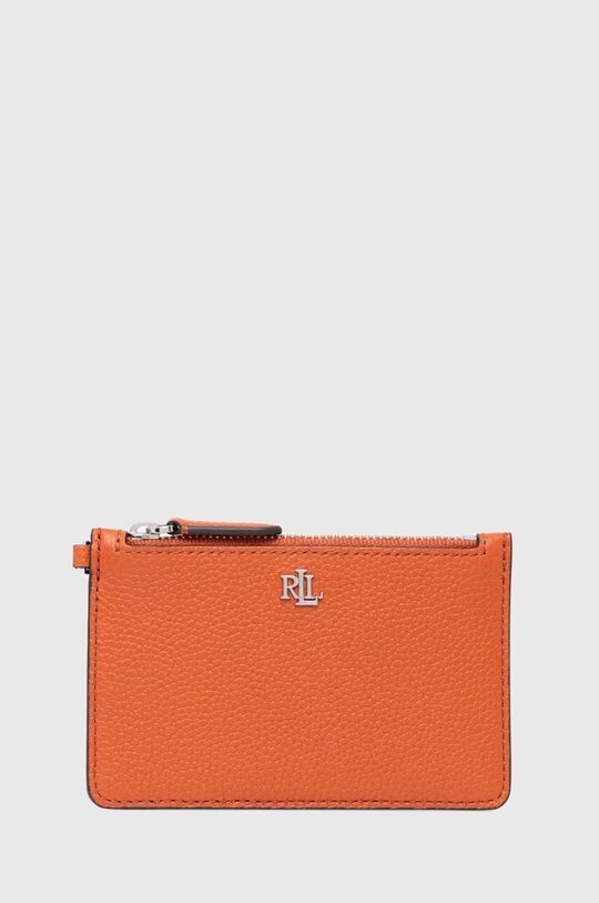 

Кожаный футляр для карт Lauren Ralph Lauren, оранжевый