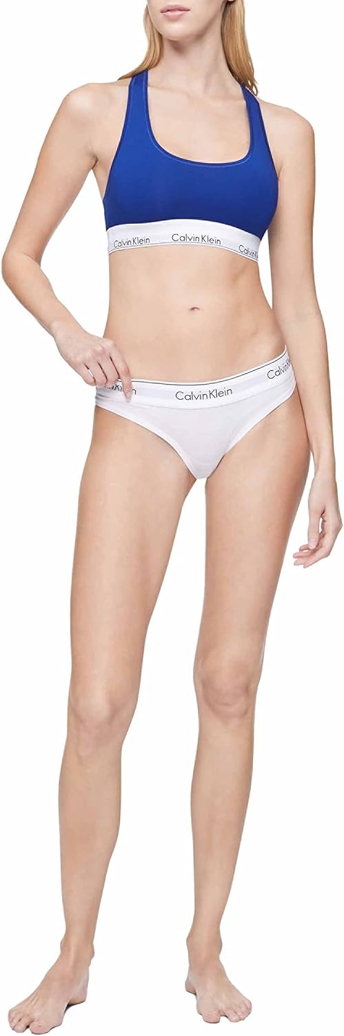 

Calvin Klein Женский современный хлопковый бюстгальтер-бралетт без подкладки без косточек, Sailor Jim