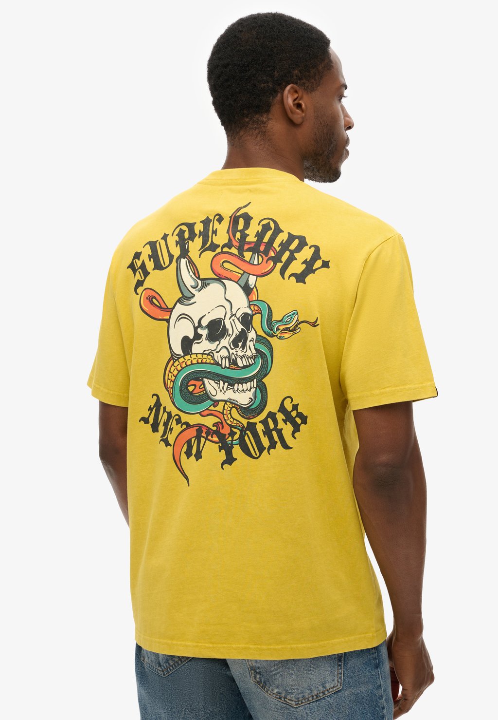 

Футболка с принтом NEO TRAD TATTOO Superdry, желтый