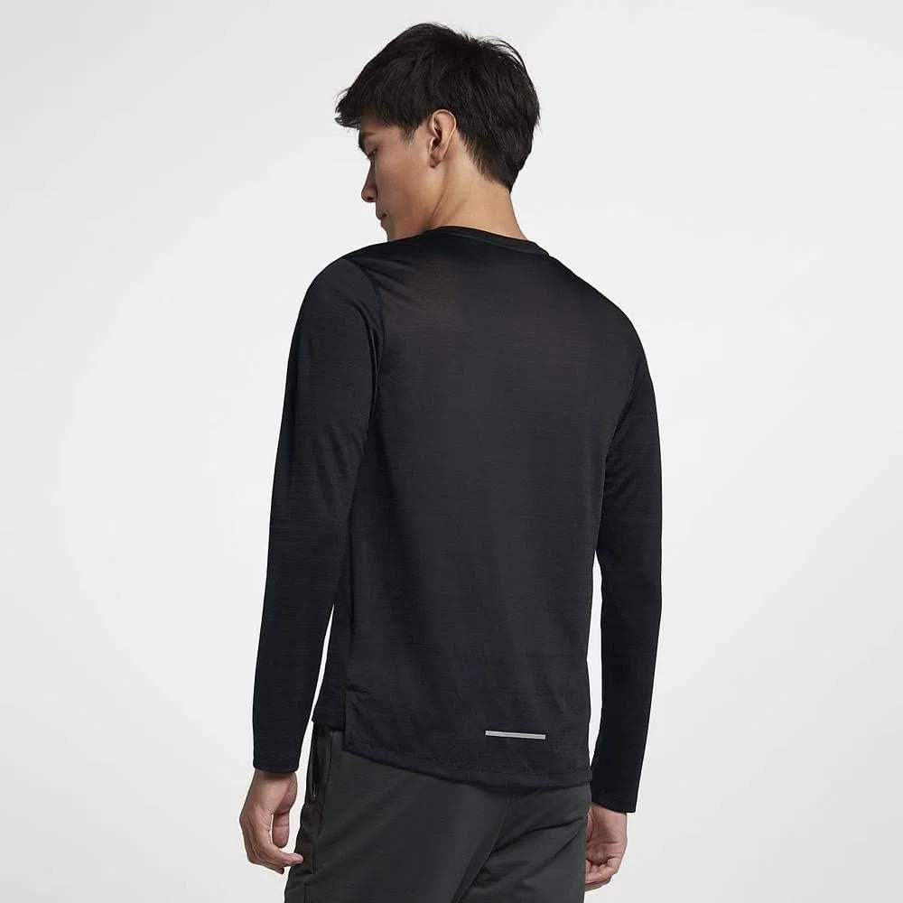 Мужская футболка Nike NK Dry Miler, размер M, размер L., черный — фото 4