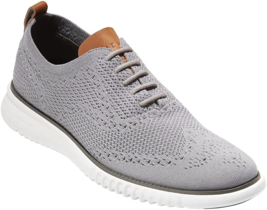 Мужские оксфорды Cole Haan 2.Zerogrand Stitchlite, Ironstone Magnet Optic White — фото 4