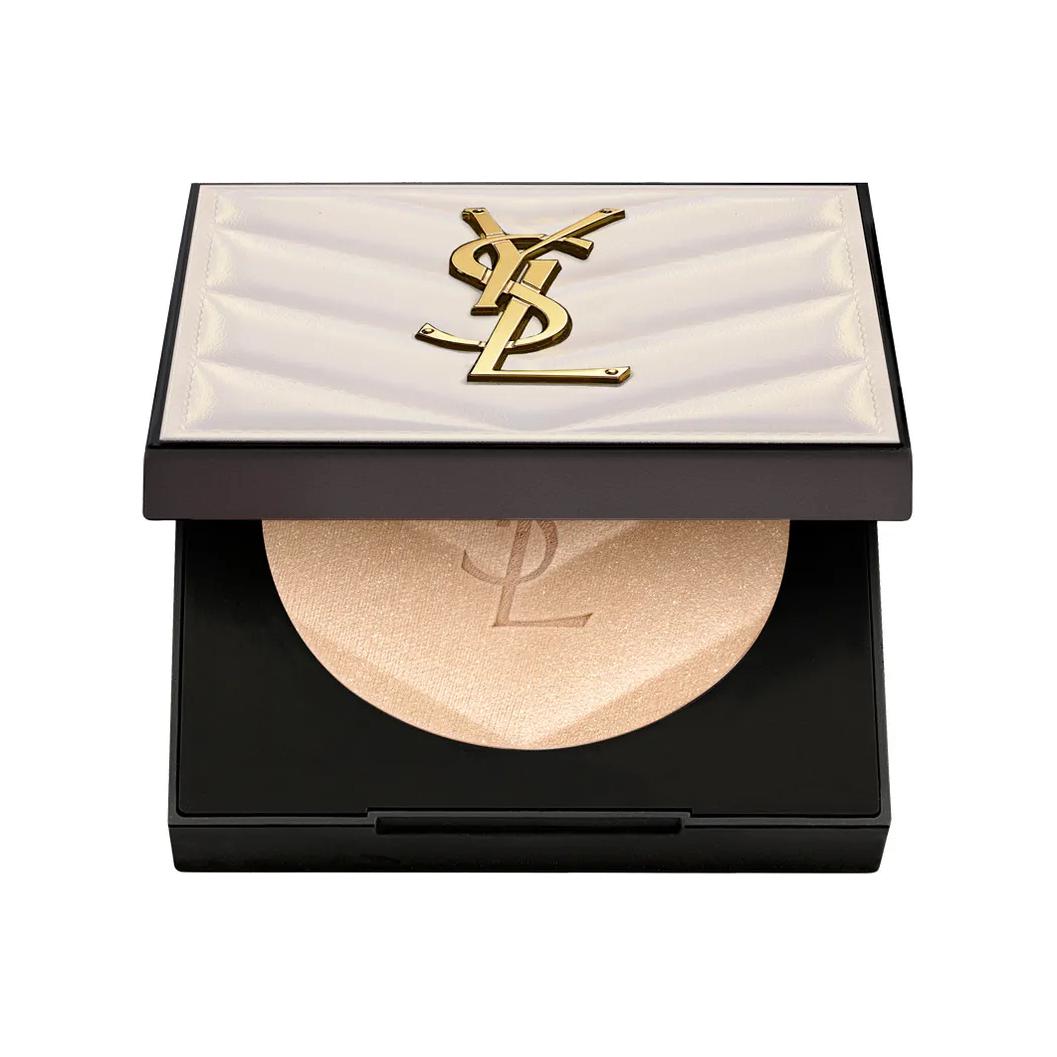 

Кожаный шиммер-хайлайтер 2025 легко растушевывается осветляет тон кожи 5г SAINT LAURENT