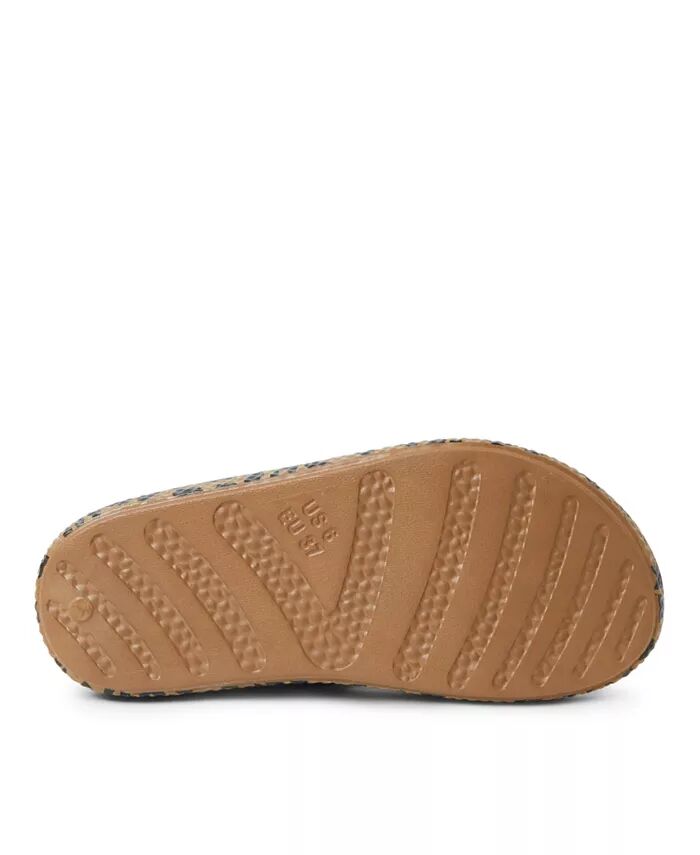 Женские устойчивые комфортные сандалии EcoCozy Slide Dearfoams, мультиколор — фото 3