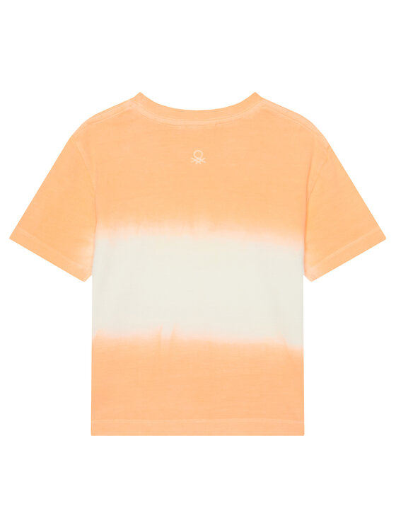 Футболка обычного кроя 3NPDG10J5 United Colors Of Benetton, оранжевый — фото 2