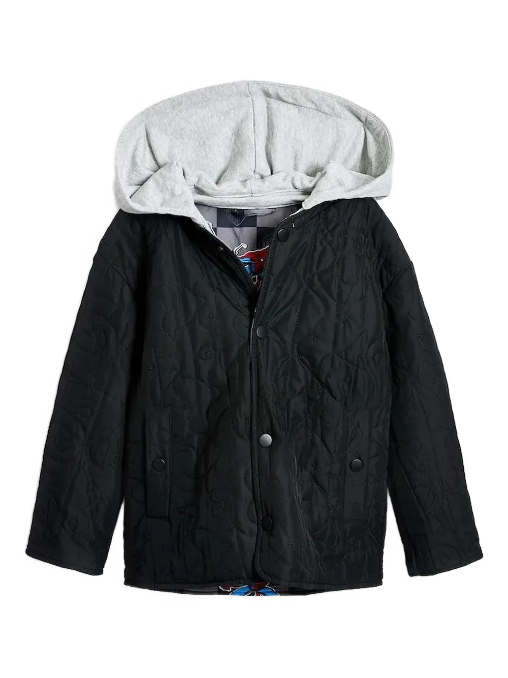 

Стеганая куртка в клетку Desigual, черный