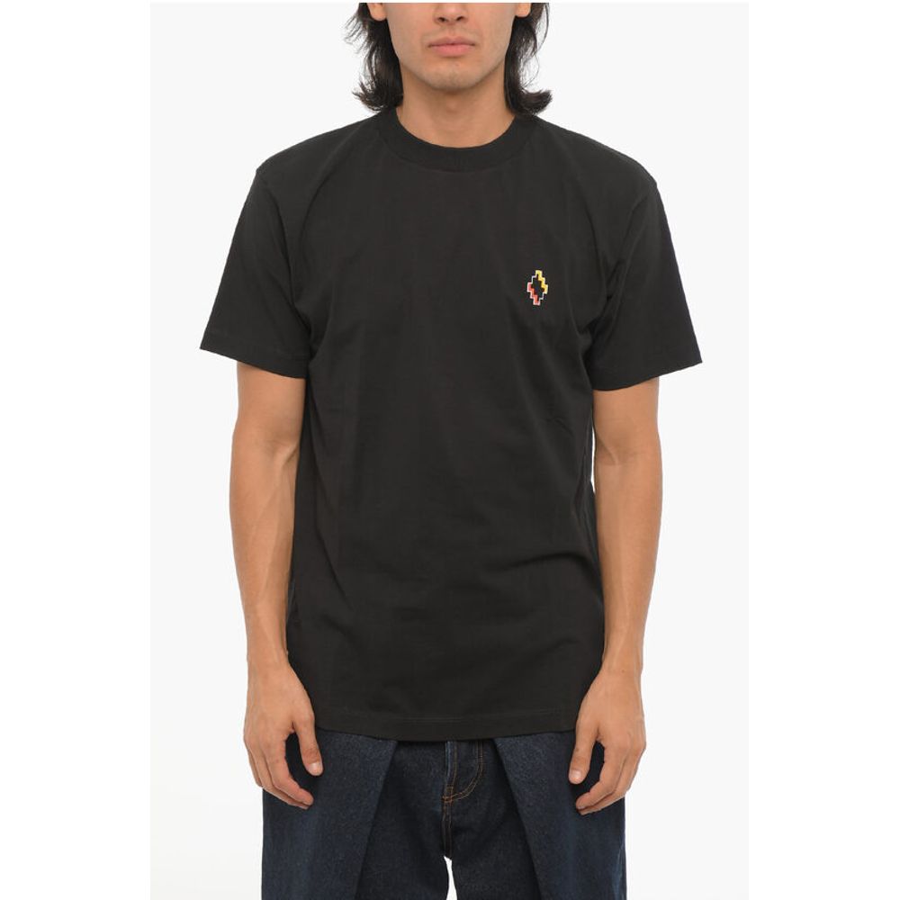 

Футболка из хлопка с круглым вырезом Marcelo Burlon, Black