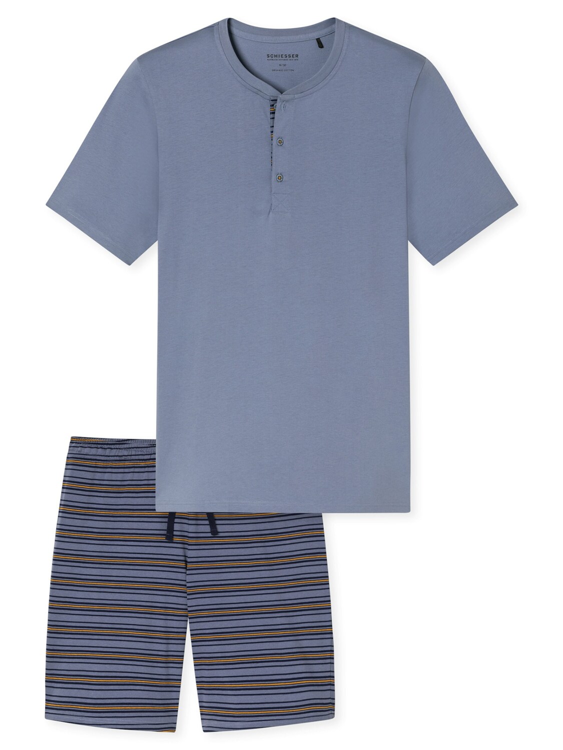 

SCHIESSER Пижама короткая 'Casual Nightwear' в синем цвете