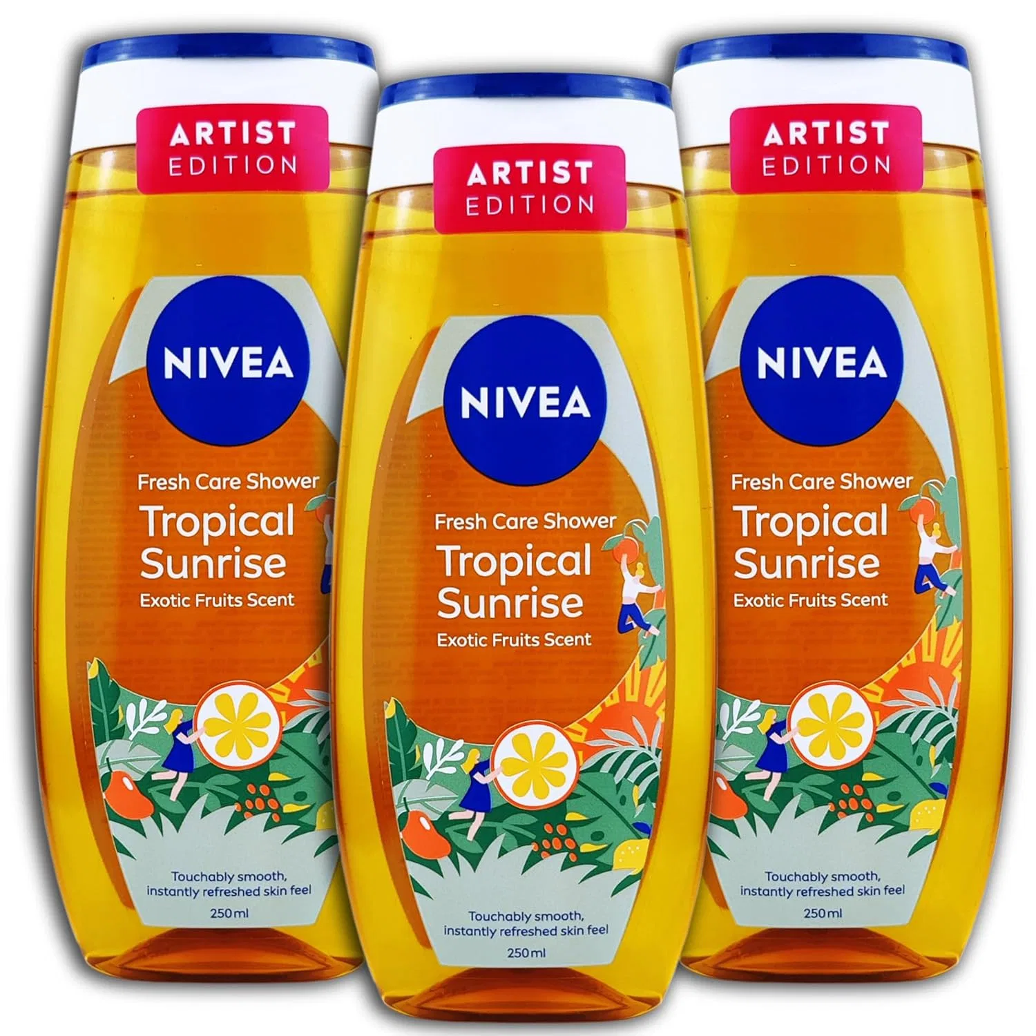 Гель для душа NIVEA Fresh Care Tropical Sunrise (3 x 250 мл) Nivea