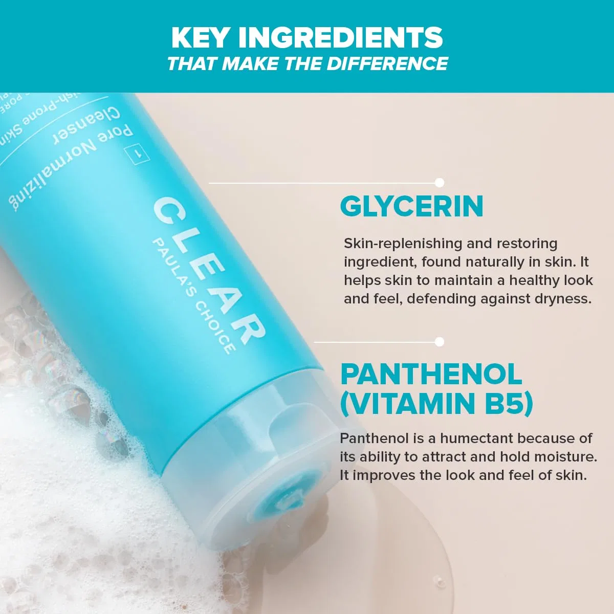 Гель для умывания Paula's Choice — Очищающий гель для лица «Clear Facial Cleanser» с салициловой кислотой от, 177 мл — фото 4