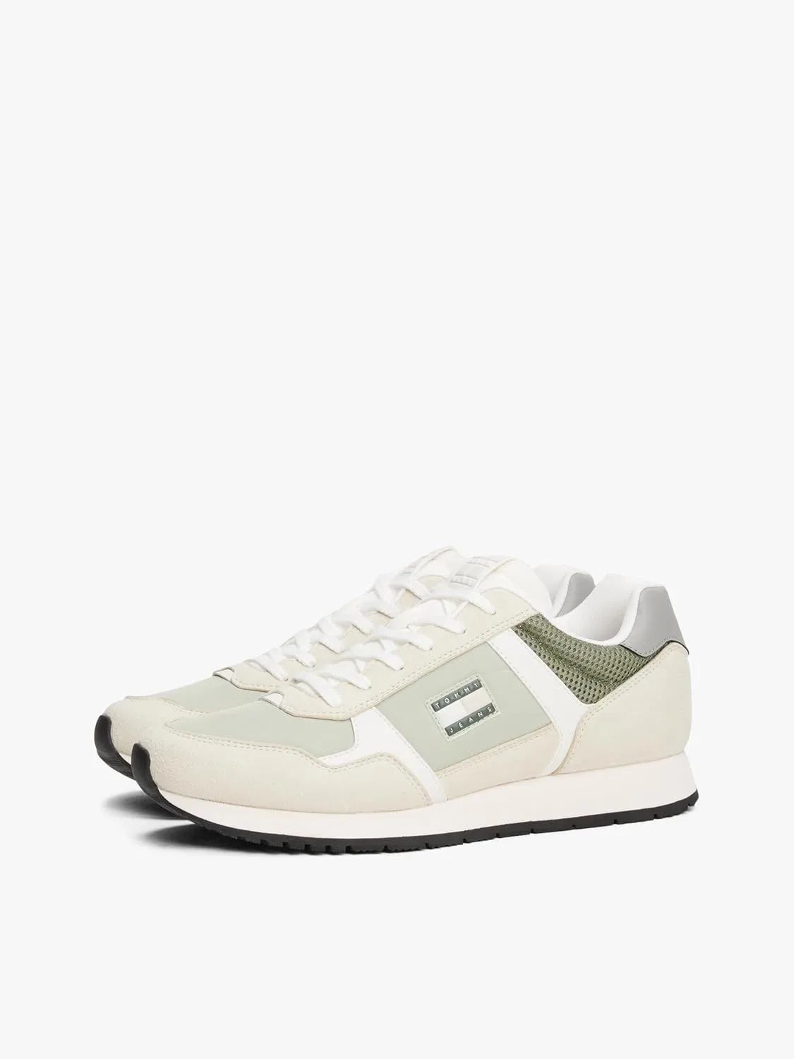 Мужские кроссовки Tommy Jeans TJM Runner Casual Em0em01590 Low Top, Green Aruba Green — фото 2