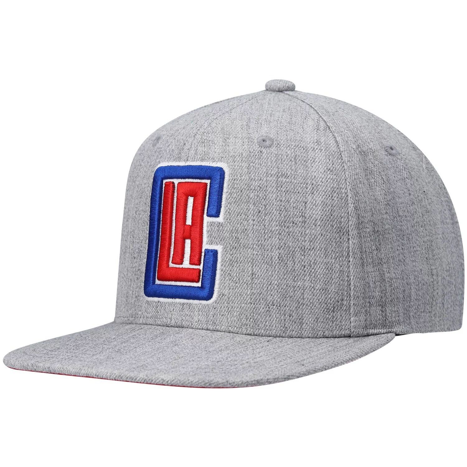 

Мужская кепка Mitchell & Ness Heathered LA Clippers 2.0 Snapback серая