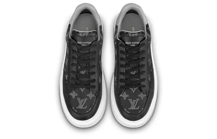 Кроссовки Louis Vuitton Beverly Hills мужские, черный / белый — фото 4