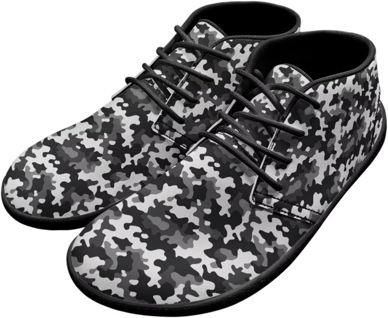 

Мужские кроссовки для ходьбы с широким носком, стильная нескользящая подошва с нулевым перепадом высоты, обувь для бега Xixirimido, черный