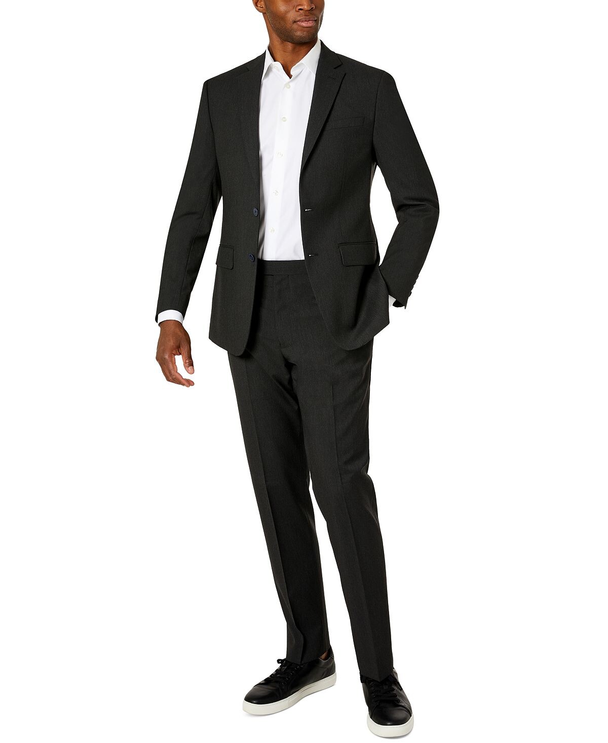 

Мужские однотонные облегающие костюмы Flex Van Heusen