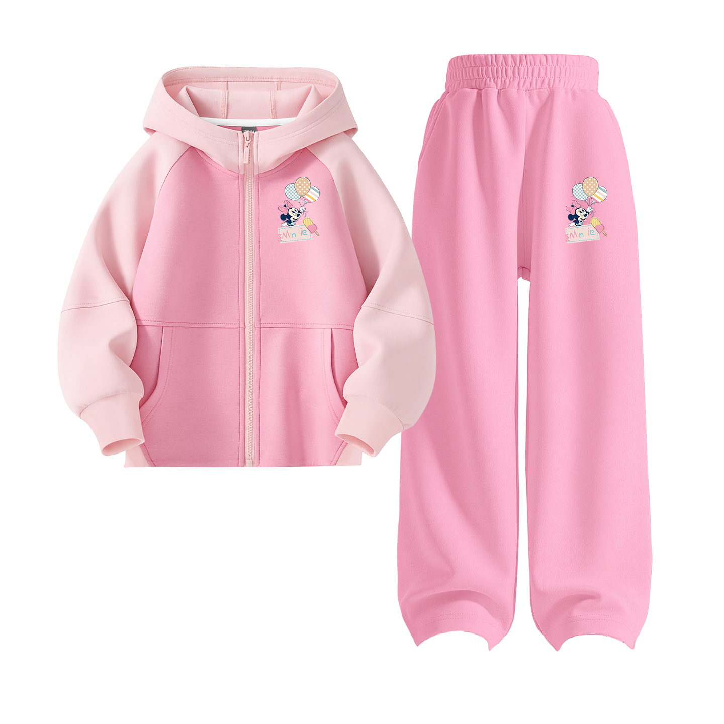 

Детская повседневная спортивная одежда Disney, персиковый