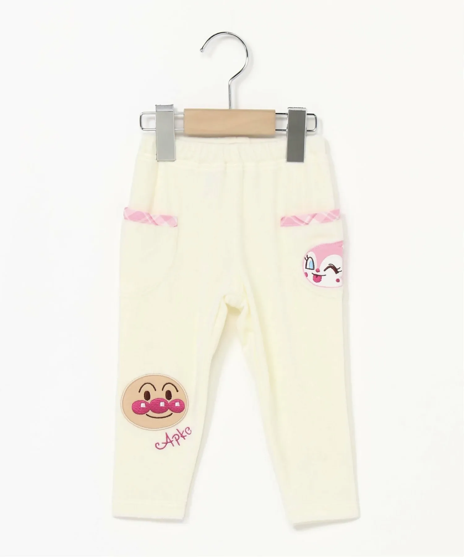 Детская коллекция ANPANMAN / (K) Леггинсы Fellore с аппликацией в виде лица Anpanman Kids Collection, Off-white — фото 2