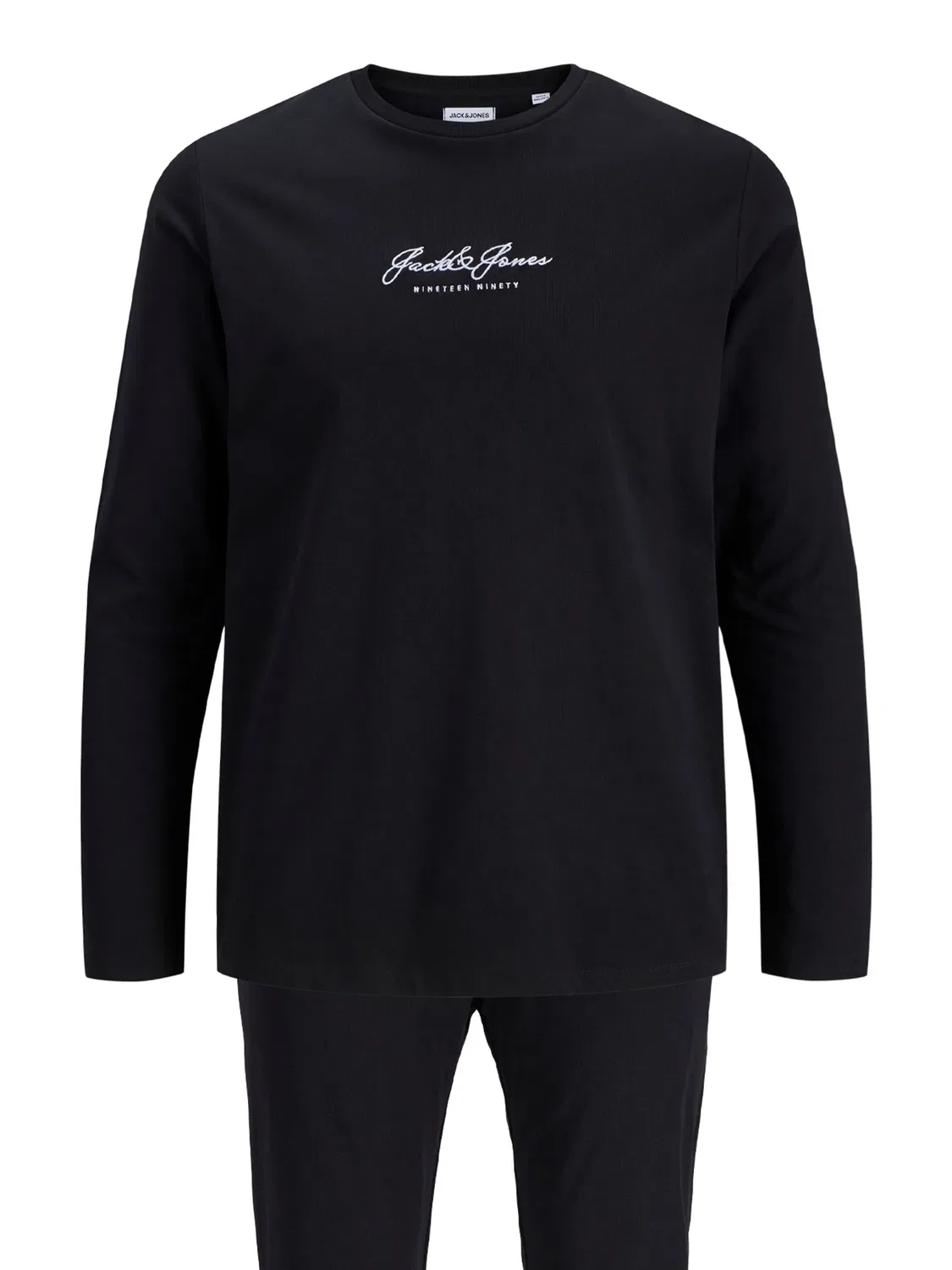 Лонгслив из хлопка JACK & JONES Junior, черный — фото 2