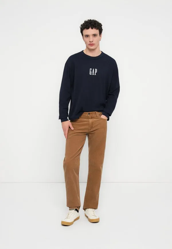 Футболка с логотипом корпорации, топ с длинными рукавами Gap, New Classic Navy — фото 2