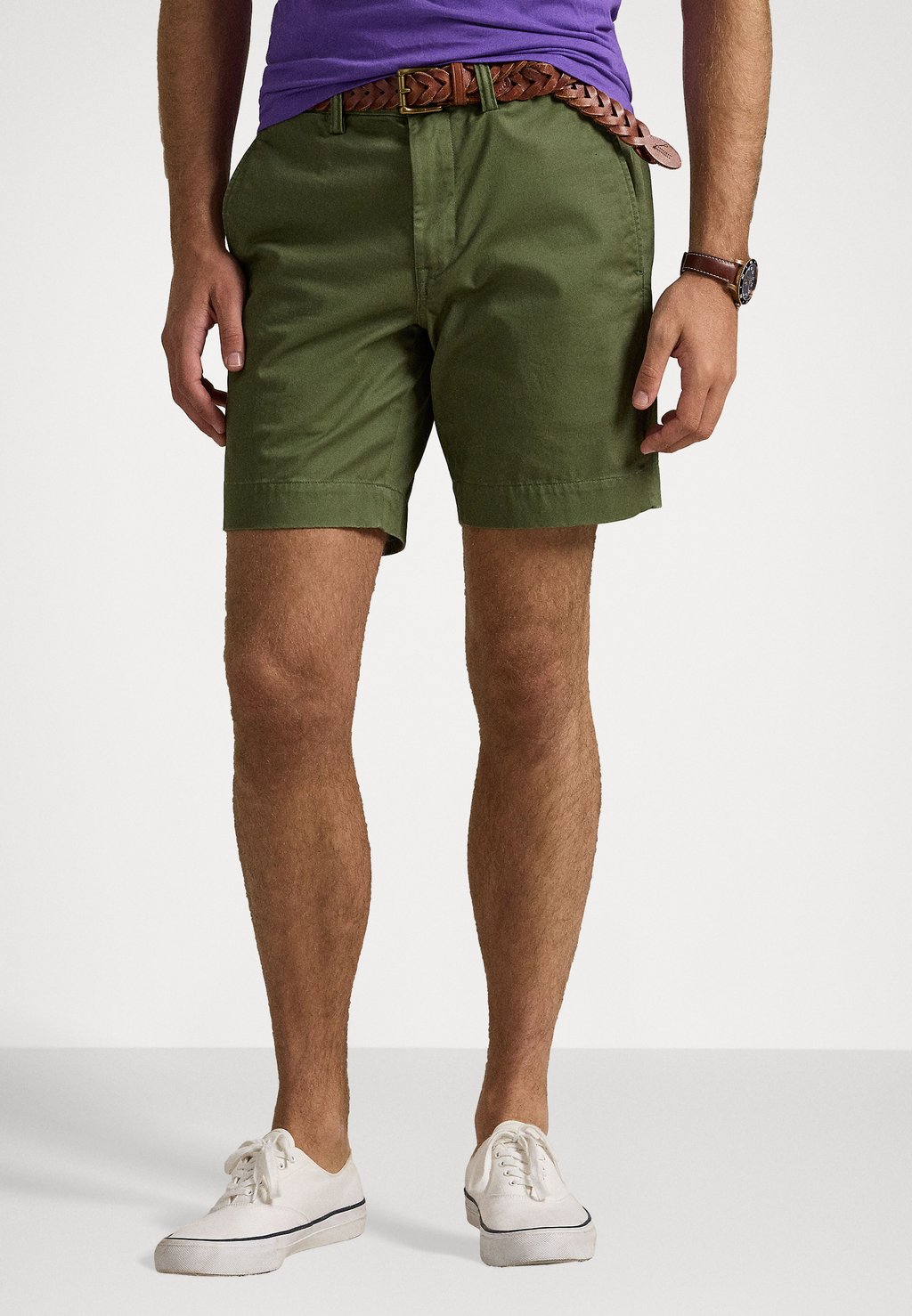 

Шорты 8 INCH STRETCH STRAIGHT FIT CHINO SHORT Polo Ralph Lauren, оливковый
