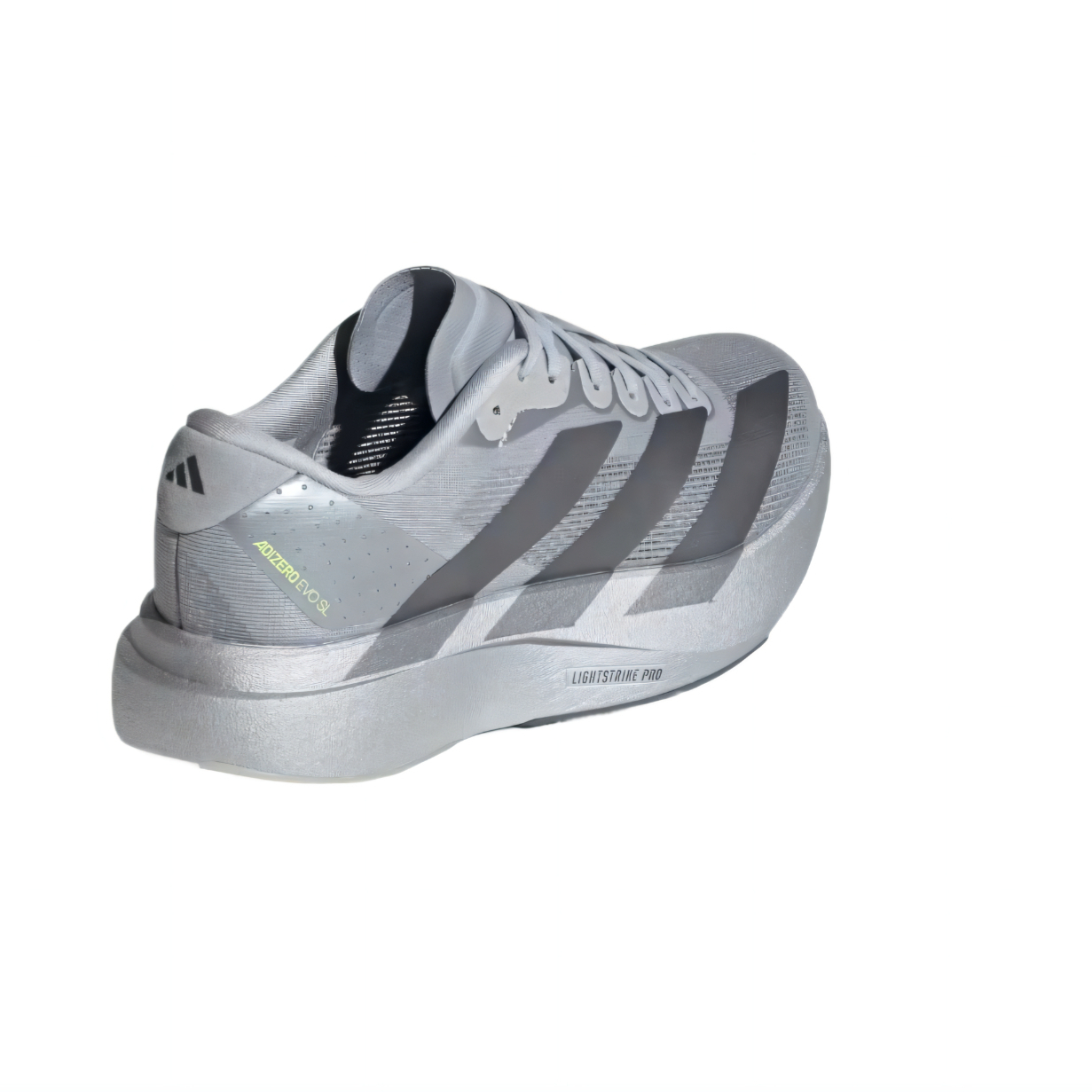 Adidas Adizero Evo SL Low top детские кроссовки для бега Silver Metal/Iron Metal/Gray Metal Unisex — фото 4