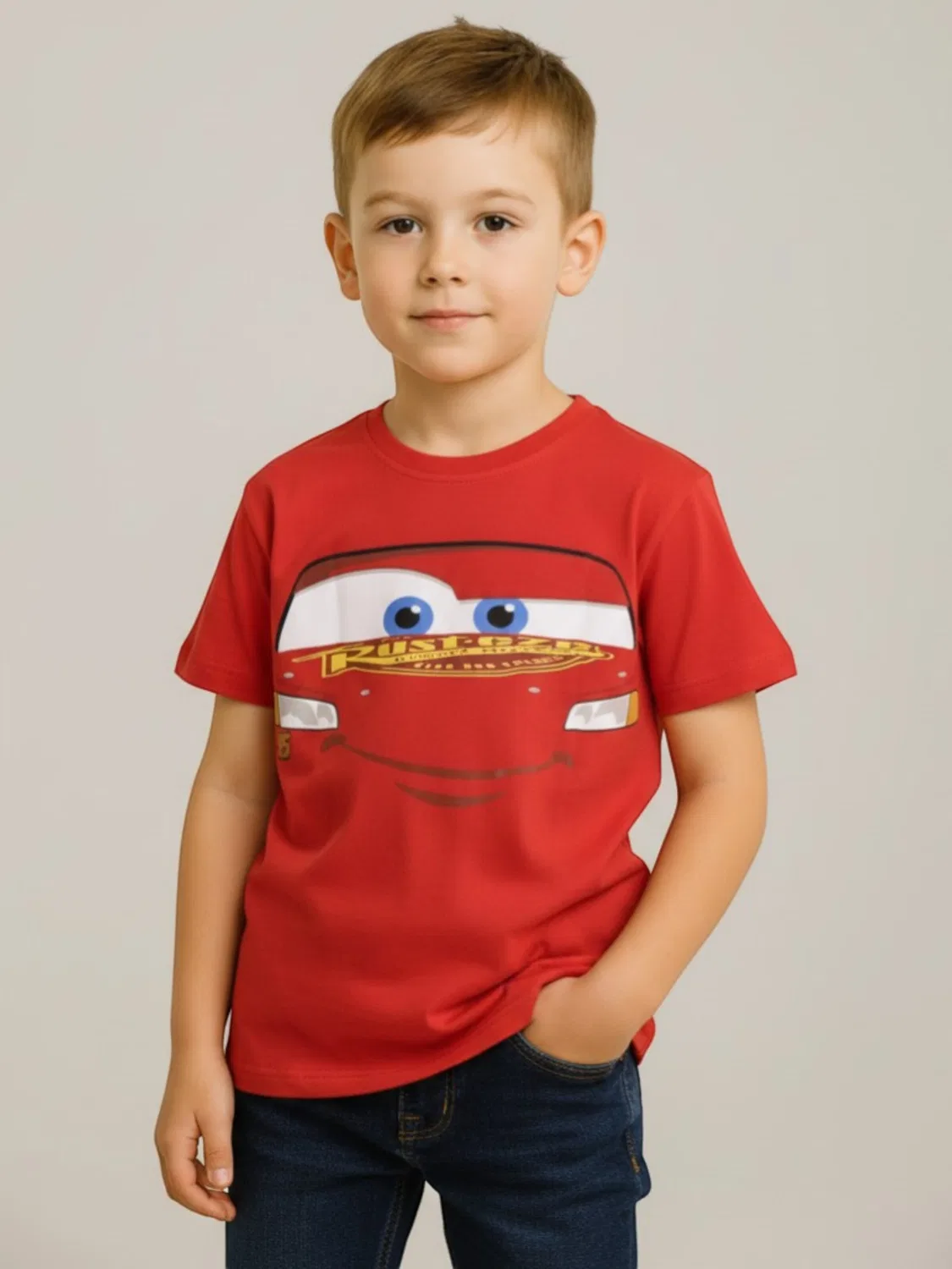 Футболка Disney Cars ярко-красного цвета — фото 2