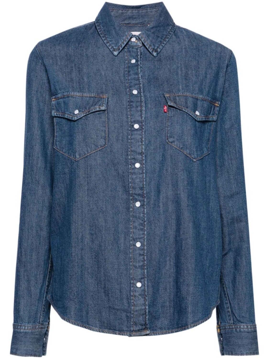 

Джинсовая рубашка с длинными рукавами Levi's, синий
