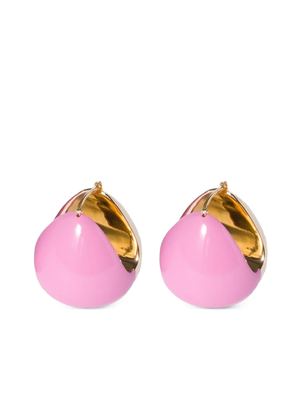 

Серьги-кольца MIU MIU, розовый