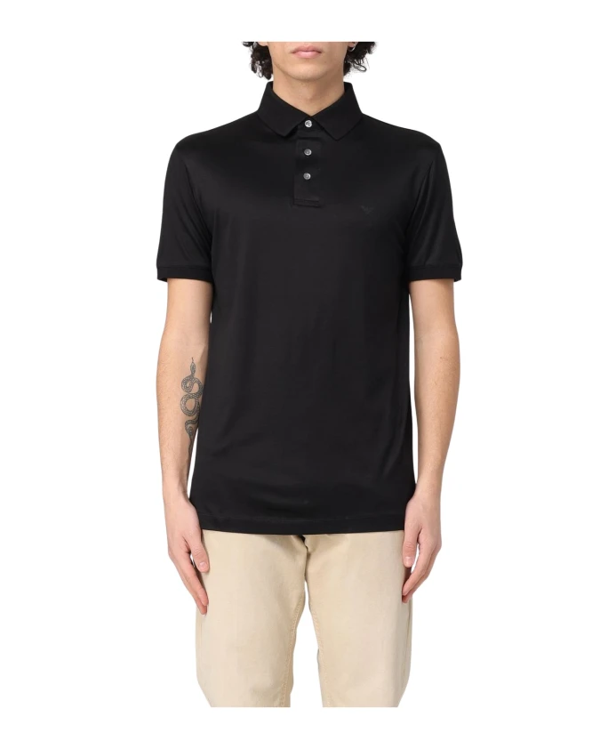 

Рубашка-Поло с коротким рукавом Emporio Armani, черный