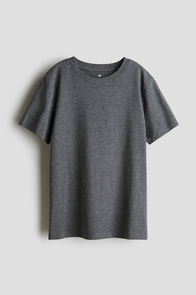 

Хлопковая футболка H&M, серый