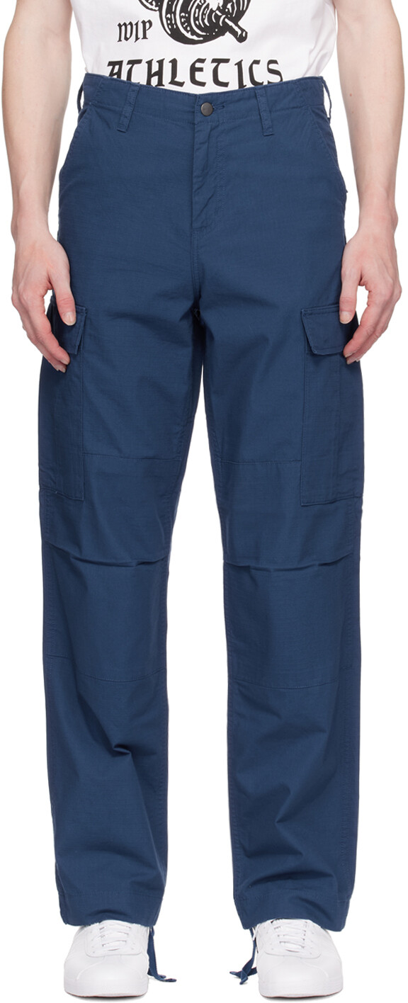 

Синие брюки карго стандартного размера Carhartt Work In Progress, цвет Elder