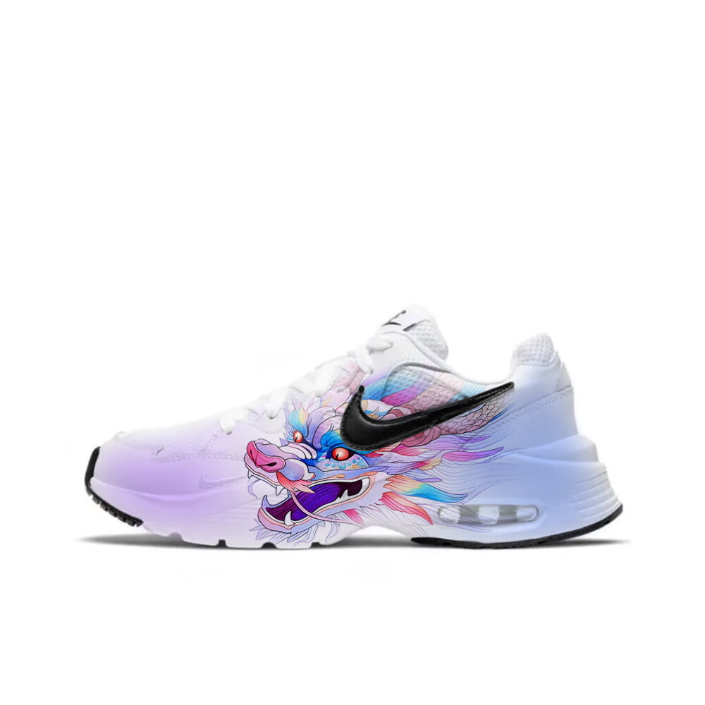 

Кроссовки Air Max Fusion женские с низким верхом, белые/виртуально-синие/призматический фиолетовый Nike
