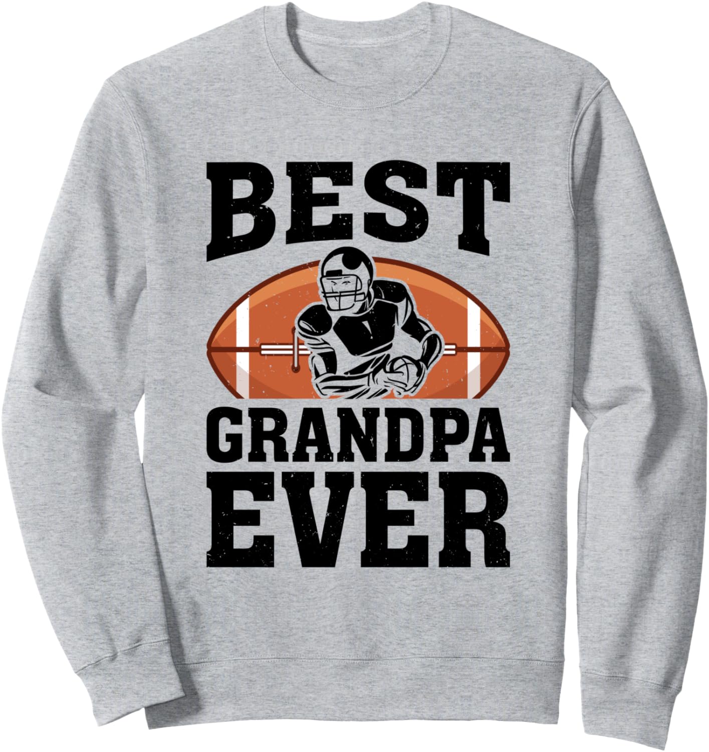 

Футболка с надписью «Дедушка-американский футболист - Лучший дедушка на свете» American Football Player Grandpa Football Player, серый