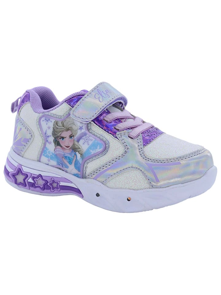 

Кроссовки на шнуровке Disney, цвет silber/lila