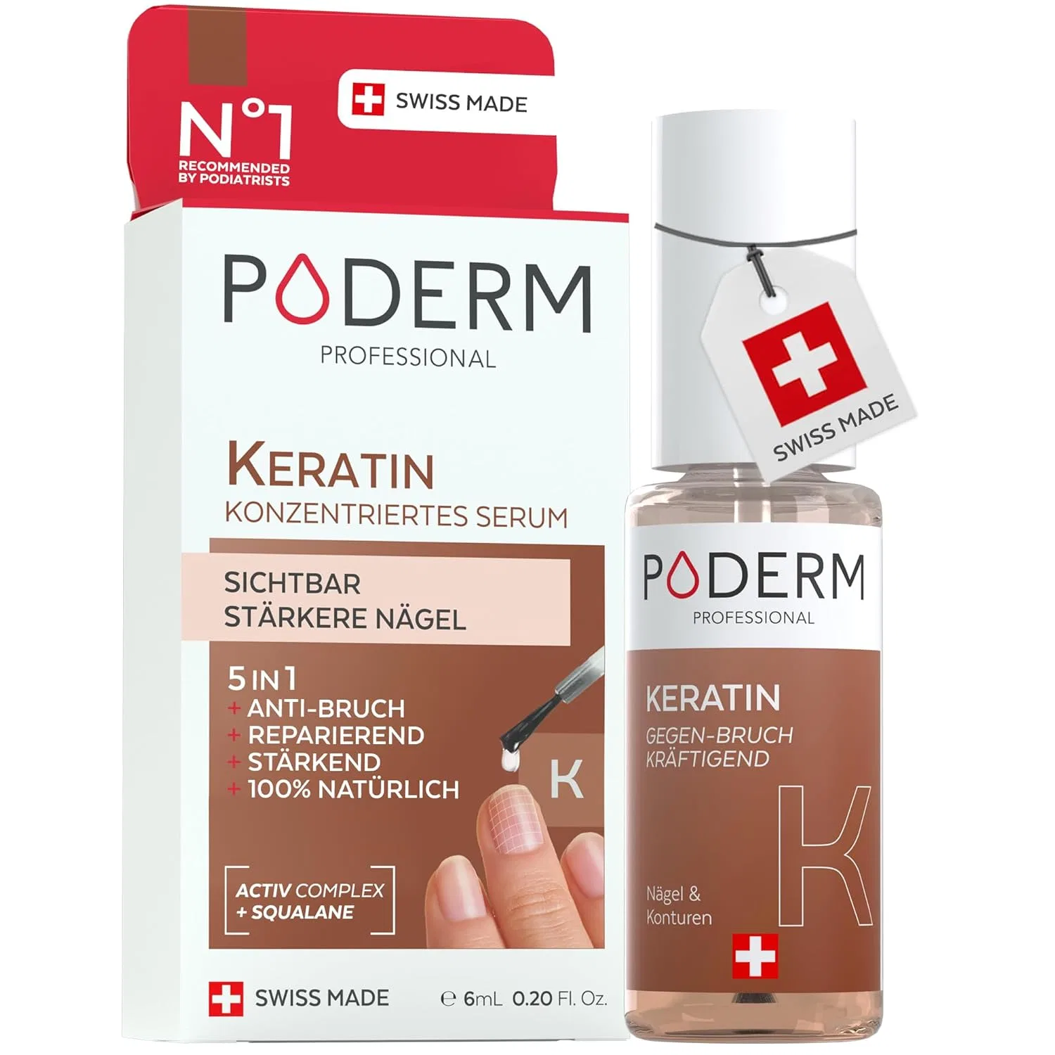 Сыворотка для ногтей «5-in-1 Nail Booster Keratin» от Poderm Poderm