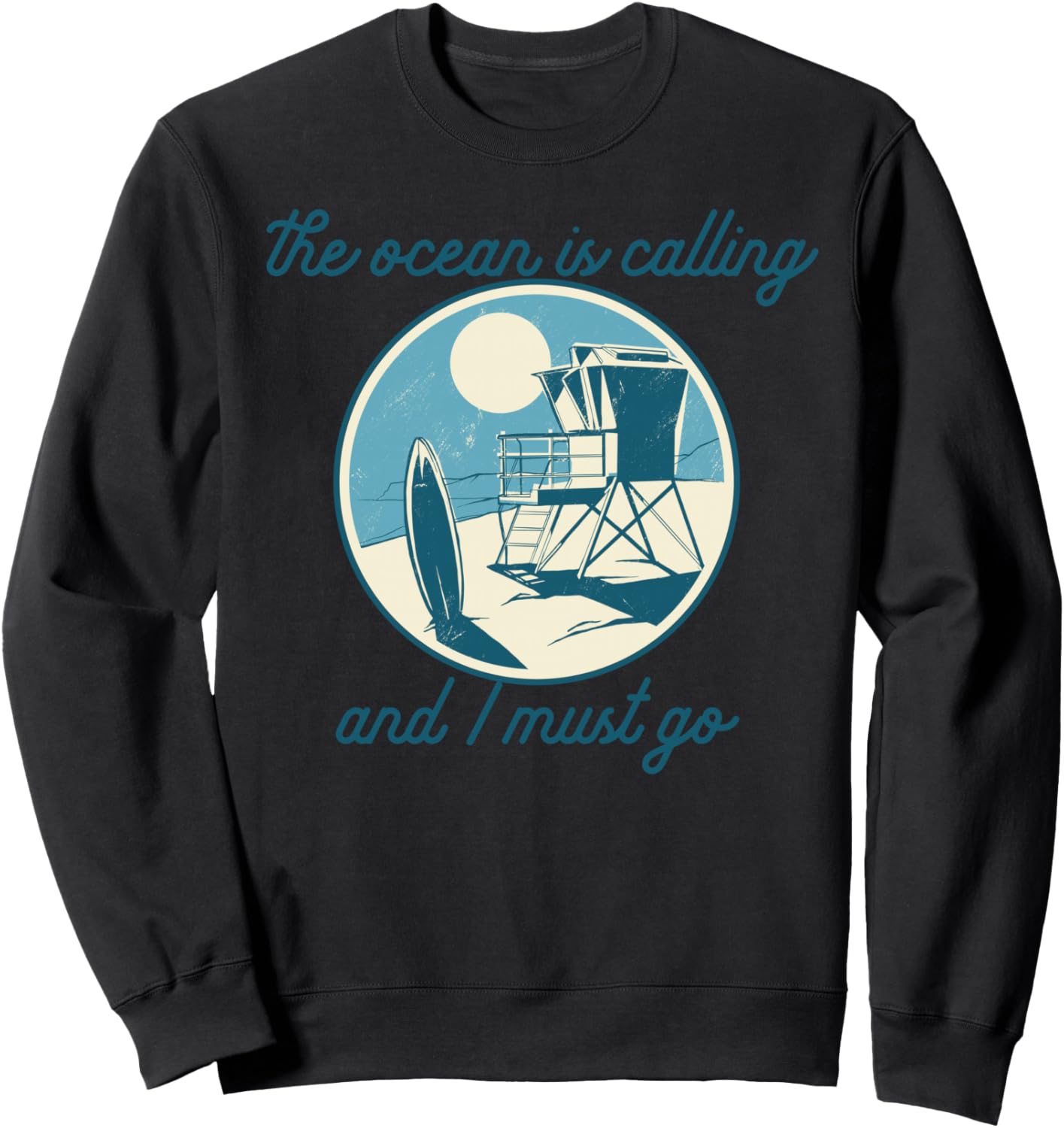 

Океан зовет, и я должен идти! Мем про серфинг на пляже. Толстовка с изображением серфера The Ocean Is Calling And I Must Go Surf Beach Meme, черный